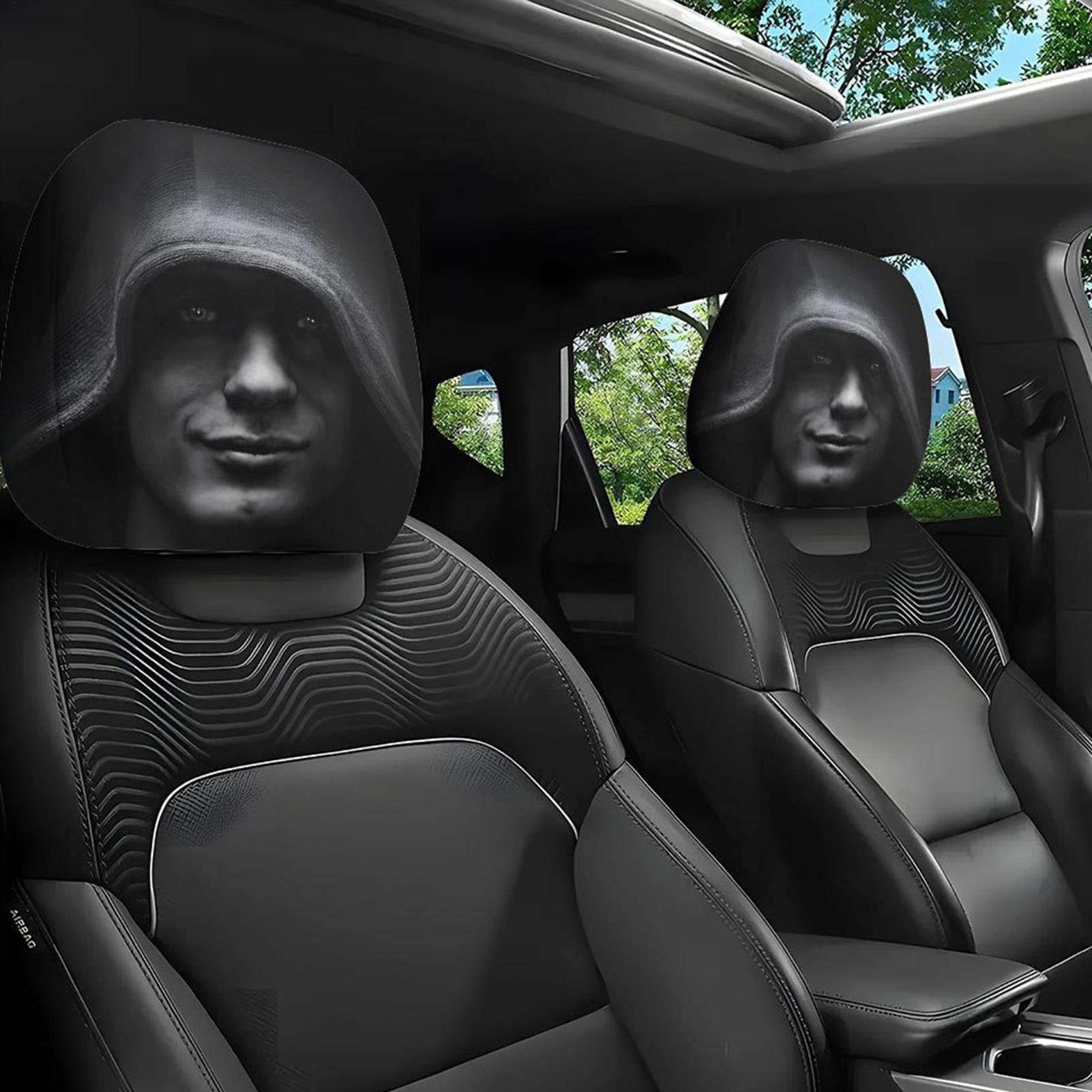 Tech Accessories For Car - 자동차 머리 받침대 재미있는 커버 액세서리