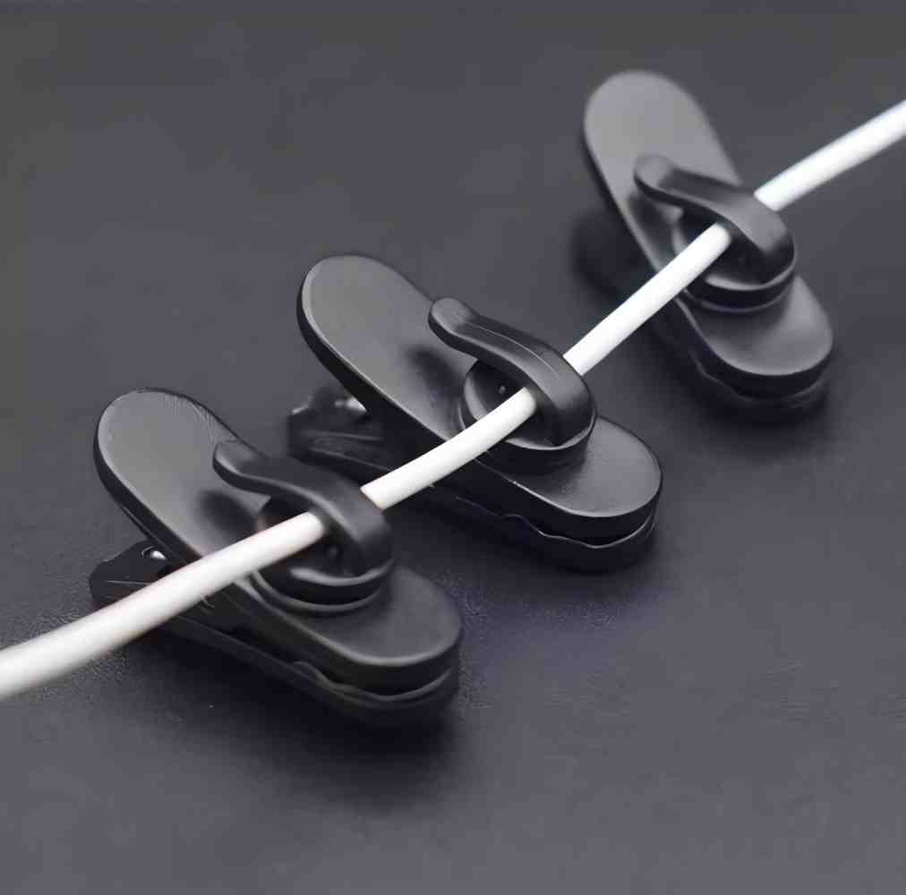 회전식 이어폰 케이블 클립 10개 - 고밀도 내구성 플 - Desk Cable Clip 리뷰 및 가격
