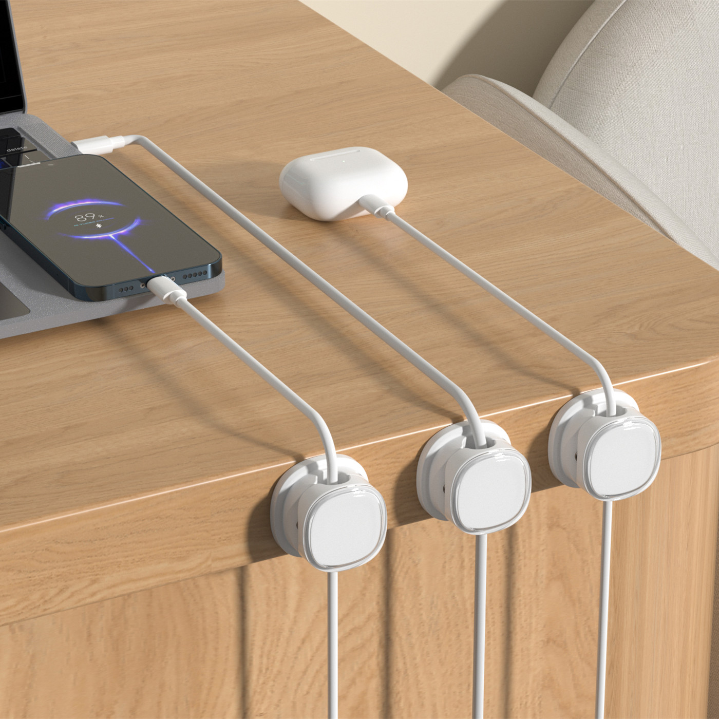 3/6/8/12PCS 마그네틱 케이블 클립, 조정 가능 - Desk Cable Clip 리뷰 및 가격