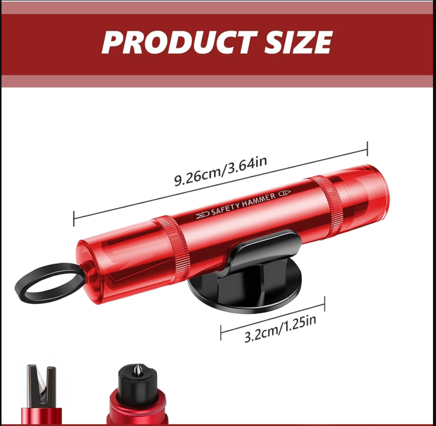 차량 안전 망치 유리창 파괴기 비상 탈출 시트벨트 커터 - Tech Accessories For Car 리뷰 및 가격