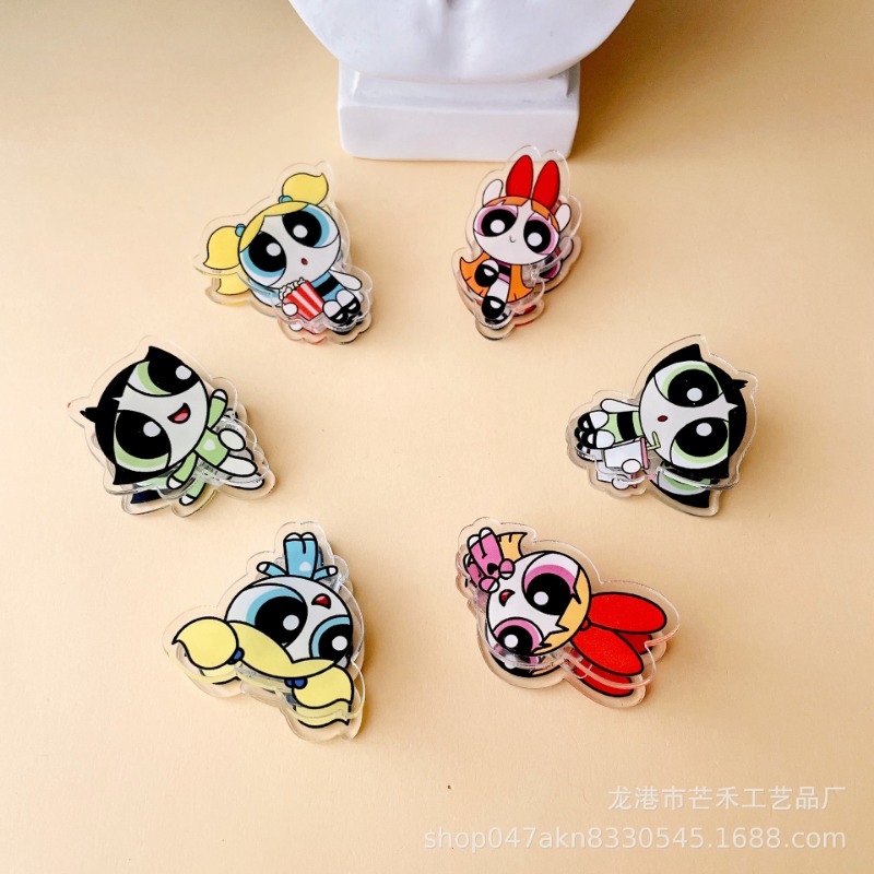 6PCS Kawaii The Powerpuffs Gir - Tech Accessories For Office 리뷰 및 가격