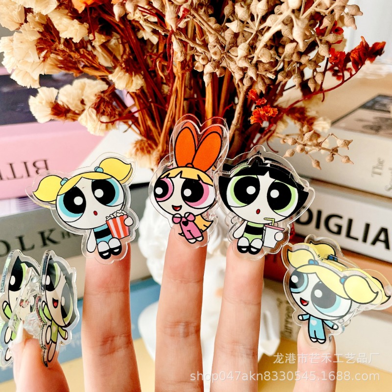 6PCS Kawaii The Powerpuffs Gir - Tech Accessories For Office 리뷰 및 가격