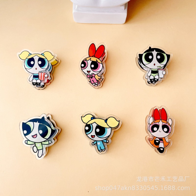 6PCS Kawaii The Powerpuffs Gir - Tech Accessories For Office 리뷰 및 가격