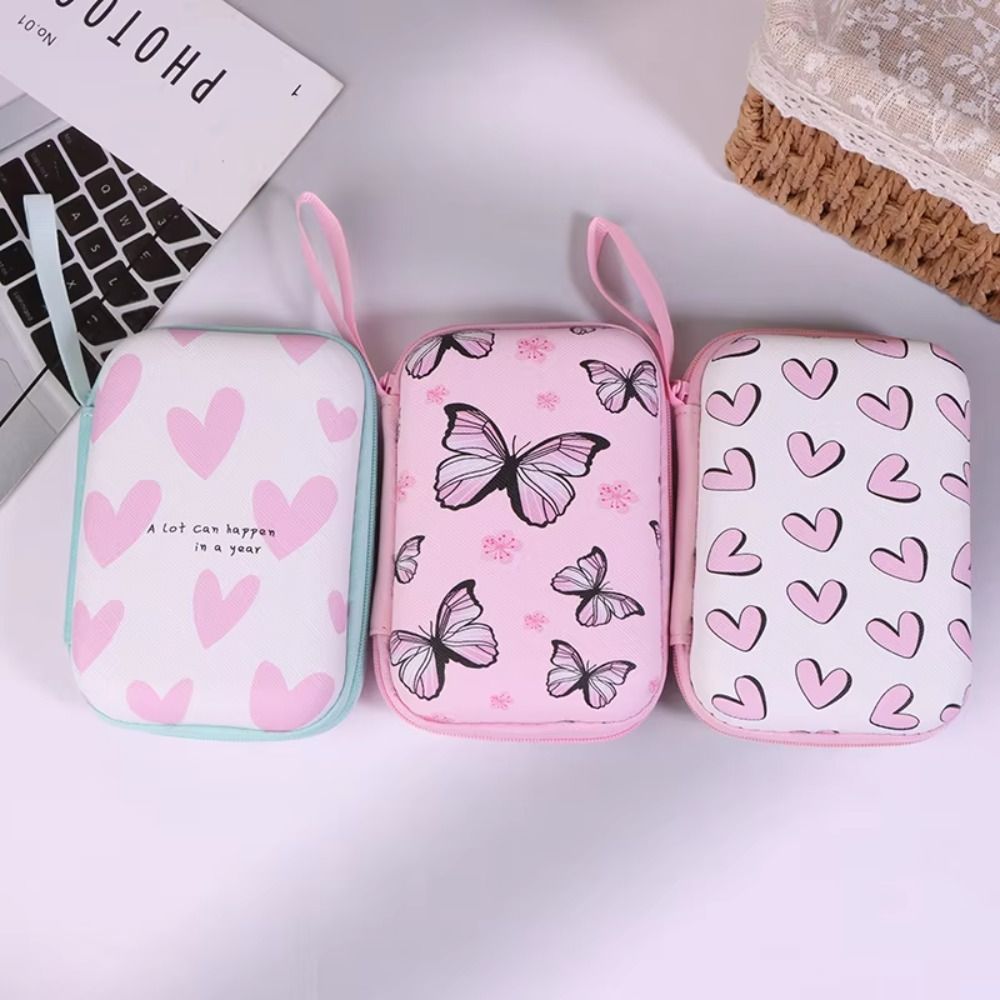 만화 프린트 데이터 케이블 보관 상자 하드 쉘 충돌 방 - Tech Accessories Kit 리뷰 및 가격