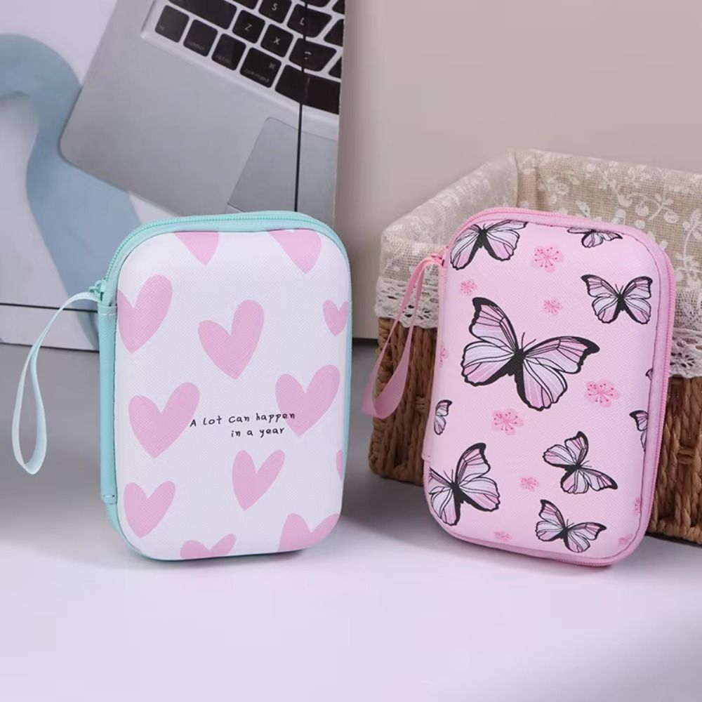 만화 프린트 데이터 케이블 보관 상자 하드 쉘 충돌 방 - Tech Accessories Kit 리뷰 및 가격