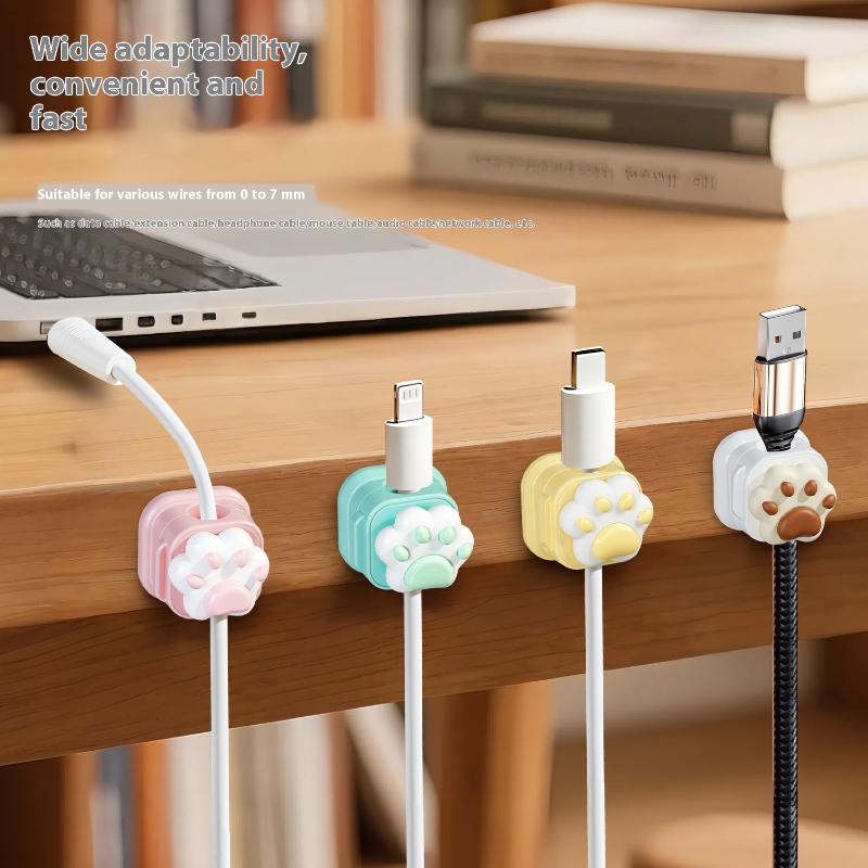 데스크탑 귀여운 케이블 정리 홀더 클립 데스크 정리함  - Desk Cable Clip 리뷰 및 가격