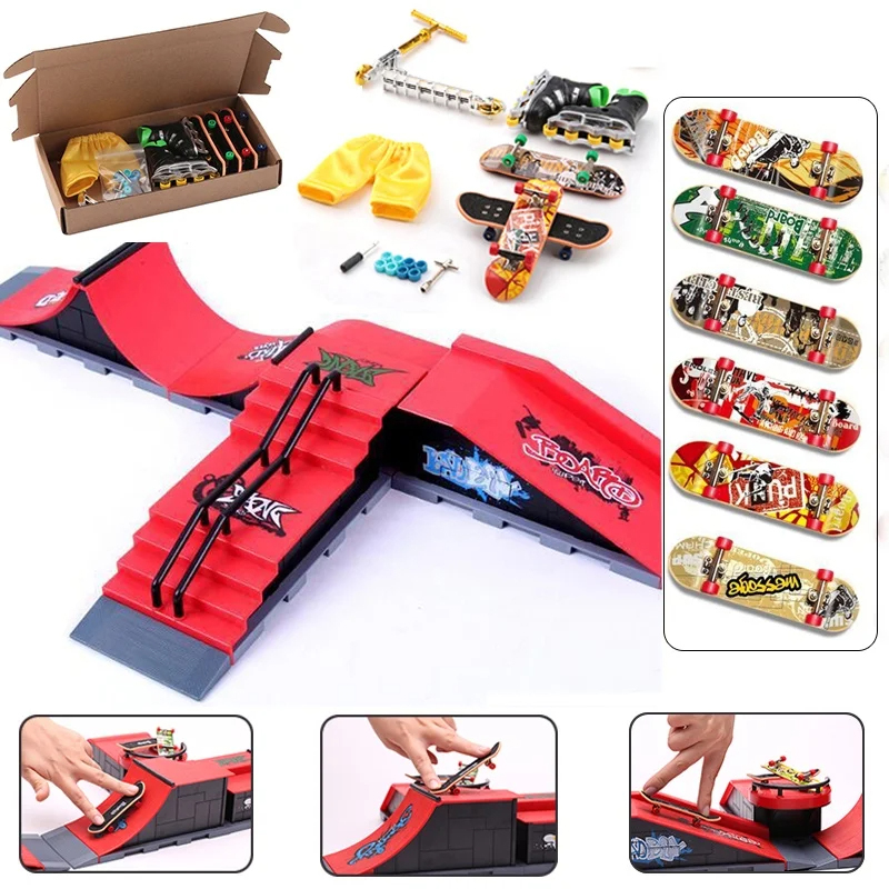 6-In-1 핑거 스케이트 보드 DIY 스케이트 공원  - Tech Deck Accessories 리뷰 및 가격
