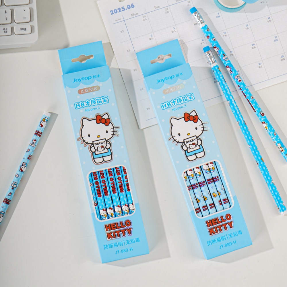 12Pcs 정품 Sanrio 헬로 키티 HB 연필 만화 - Tech Accessories For Office 리뷰 및 가격