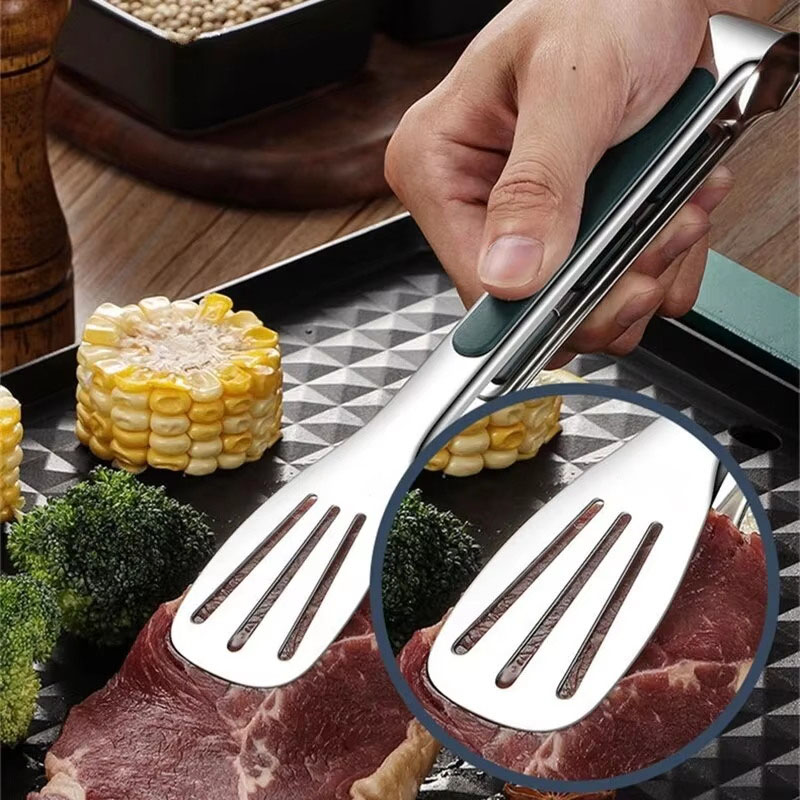 1pc 미끄럼 방지 스테인레스 스틸 음식 집게 고기 샐 - Hi Tech Kitchen Accessories 리뷰 및 가격