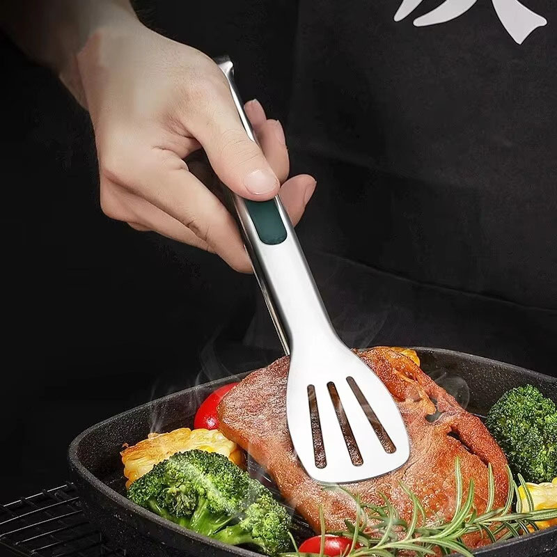 1pc 미끄럼 방지 스테인레스 스틸 음식 집게 고기 샐 - Hi Tech Kitchen Accessories 리뷰 및 가격