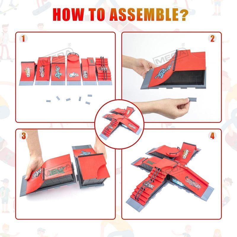 DIY Finger Skatepark 6-in-1 세트 - Tech Deck Accessories 리뷰 및 가격