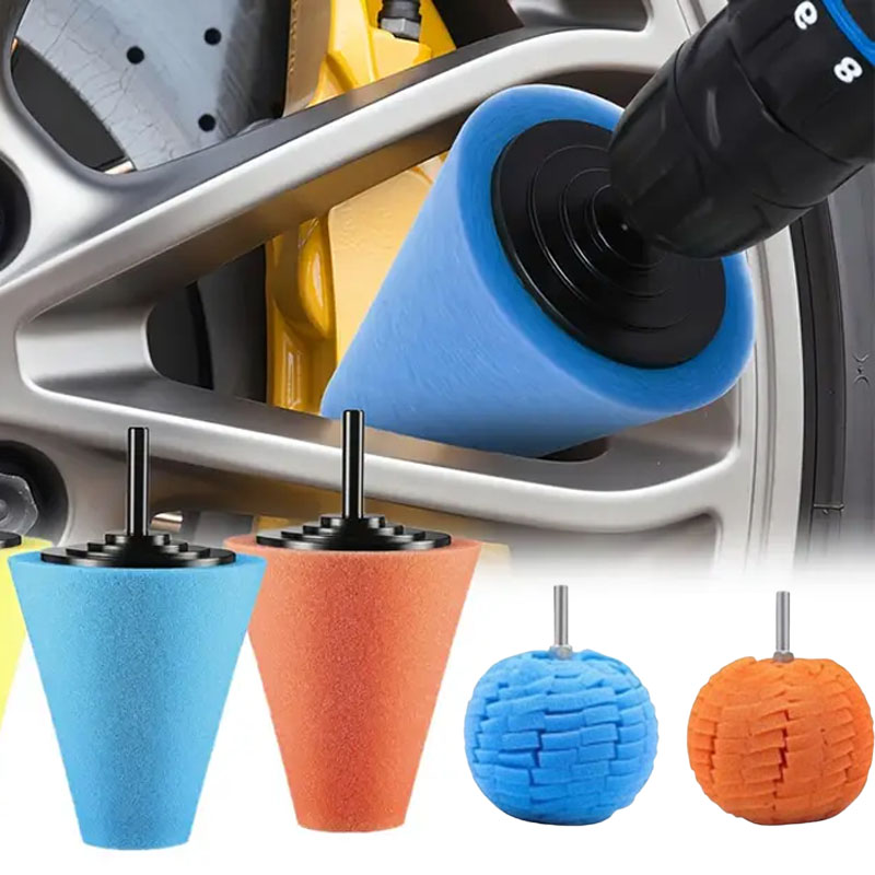 자동차 드릴 광택 스펀지 패드 키트 허브 광택 패드 금 - Tech Car Accessories 리뷰 및 가격