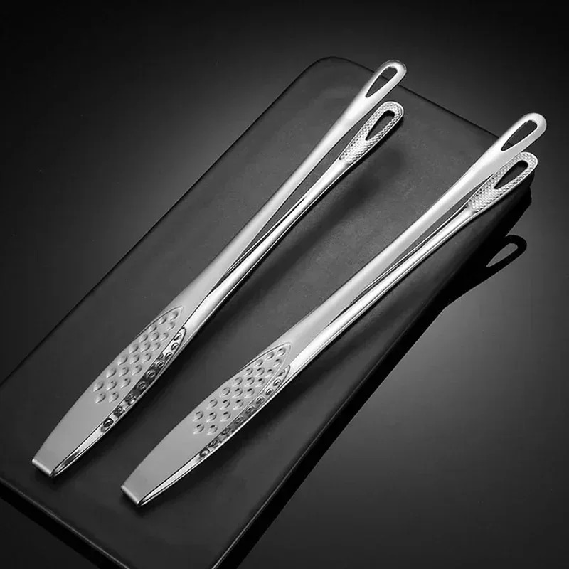 1/2개 스테인리스 스틸 BBQ 그릴 집게 고기 요리용 - Hi Tech Kitchen Accessories 리뷰 및 가격