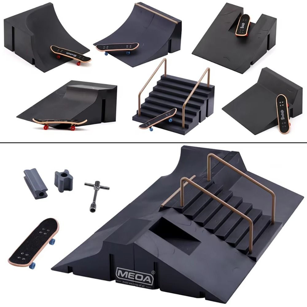 1 세트 새로운 손가락 훈련 스케이트 공원 램프 세트  - Tech Deck Accessories 리뷰 및 가격