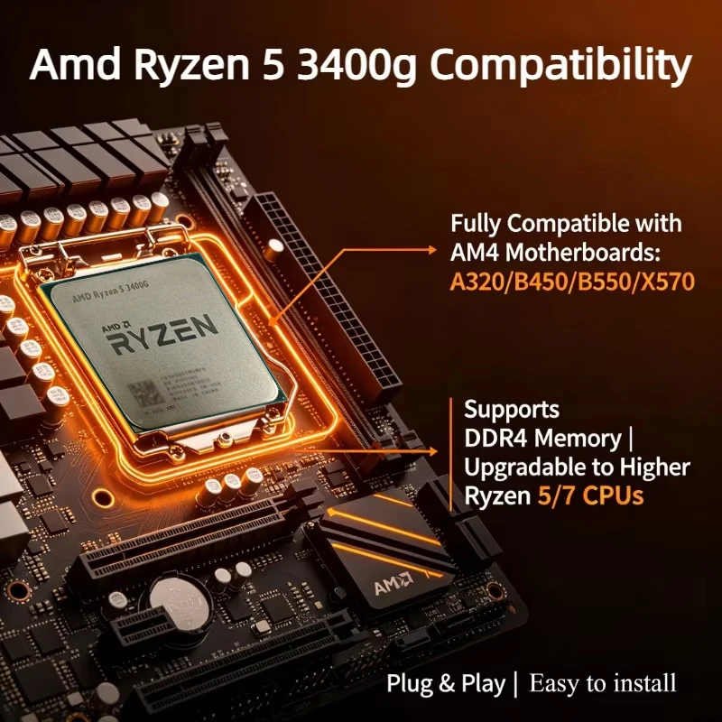 AMD 라이젠 5 3400G AM4 데스크탑 CPU 4 - Amd Cpu Ryzen 5 리뷰 및 가격